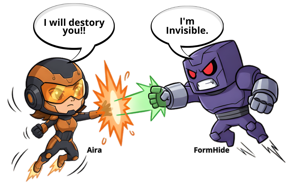 maskot aira vs formhide